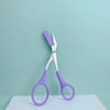 Pink Eyebrow Scissors with Comb