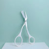 Pink Eyebrow Scissors with Comb