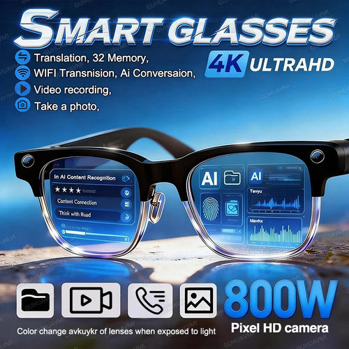 2026 Smart AI Camera Glasses with 800W Pixel Camera