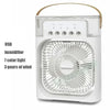 3-in-1 Portable Air Cooler Fan & Humidifier with 7-Color LED Light